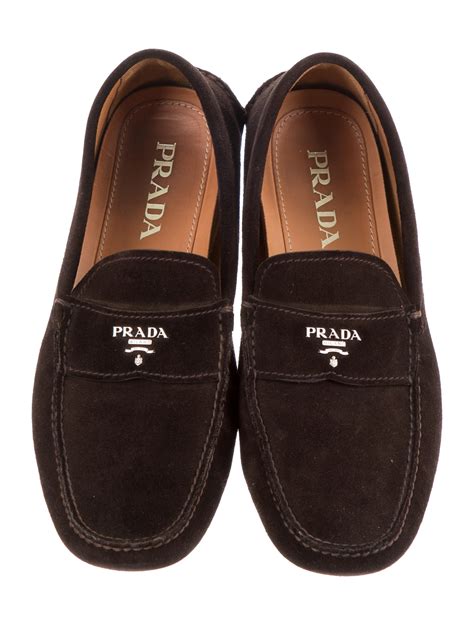 mens prada suede drivers|Prada sole loafers men.